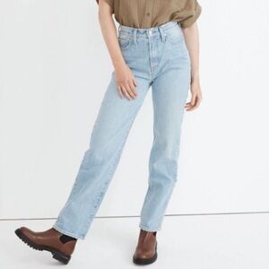 Madewell light blue the‎ perfect summer mom jeans